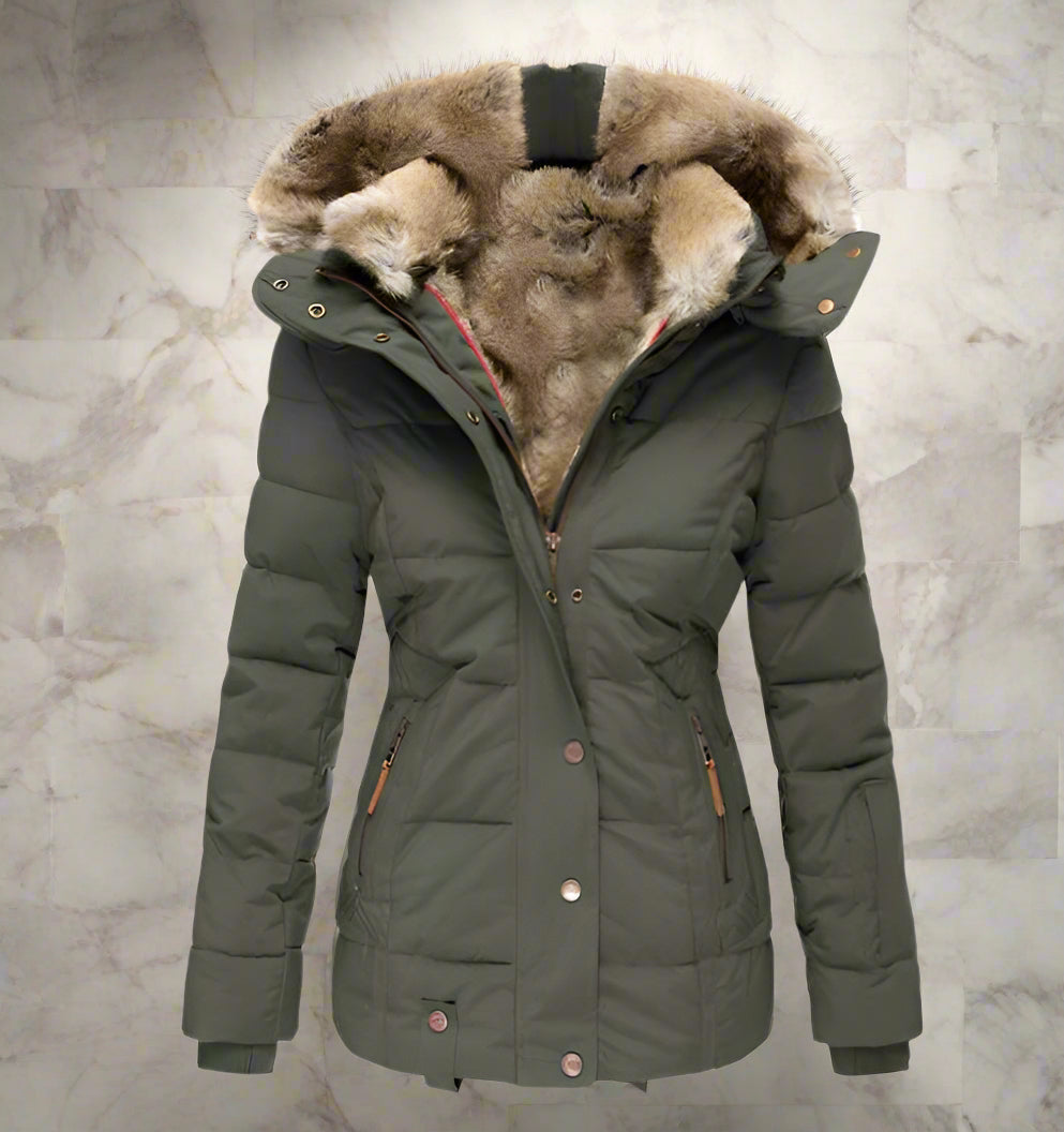 Men's Slim Fit Hooded Puffer Jacket | Water-Resistant Insulated Winter Coat