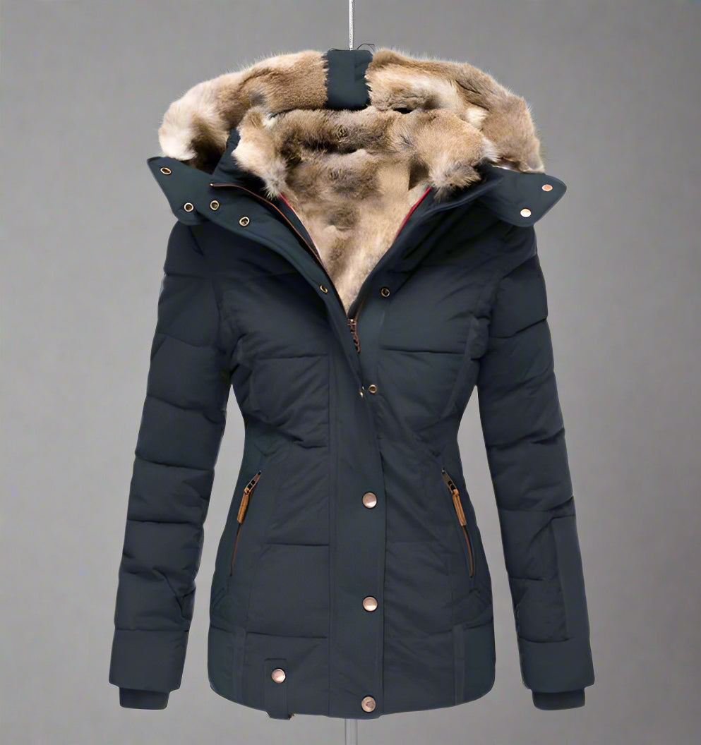 Men's Slim Fit Hooded Puffer Jacket | Water-Resistant Insulated Winter Coat