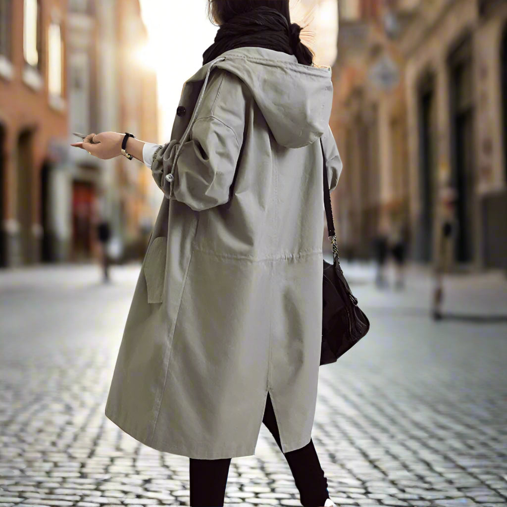 Salve Women's All-Weather Fashion Trench Coat | Windproof & Waterproof