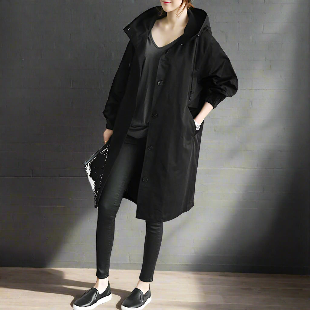 Salve Women's All-Weather Fashion Trench Coat | Windproof & Waterproof
