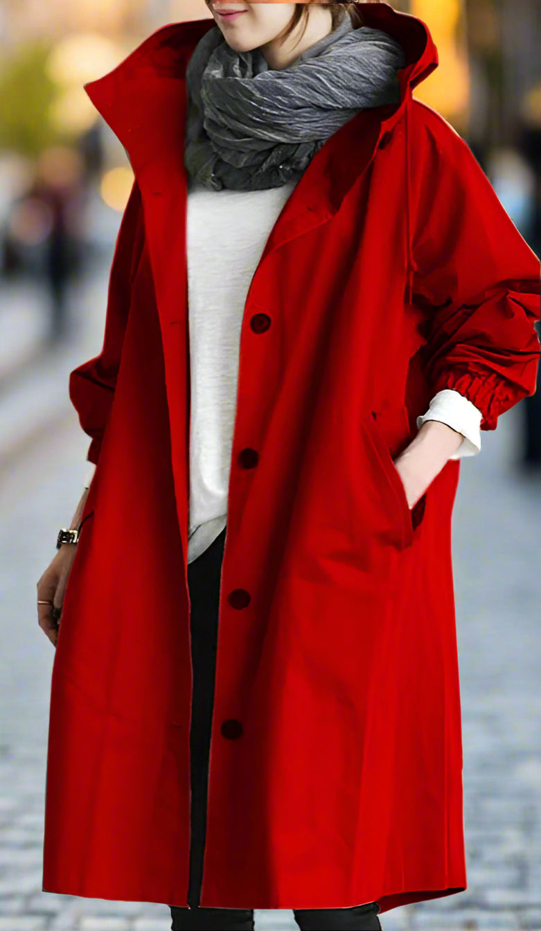 Salve Women's All-Weather Fashion Trench Coat | Windproof & Waterproof